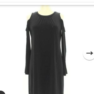 Michael Kors black dress with open shoulders